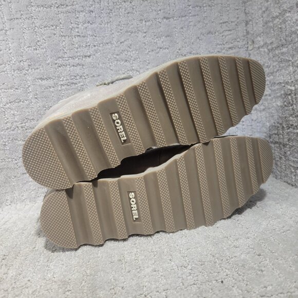 Sorel Sneakchic Alpine Kettle Womens Size US 9.5 Gray Waterproof Leather Booties - Picture 8 of 9